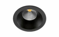 SG LEUCHTEN LED-Einbaustrahler 9W Konverter JUNISTAR 903313 dimmbar 1LED schwarz 3000K weiß schwarz