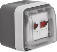 Berker Lautsprecherdose Stereo lichtgrau 11963515