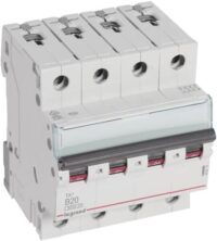 Legrand 403418 TX3 LS-Schalter B 20A 4-polig 6kA 400VAC 4TE
