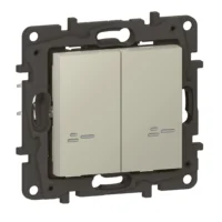 Legrand 863932 Niloe Step with Netatmo Serienschalter 2x250W pro Kanal Sand