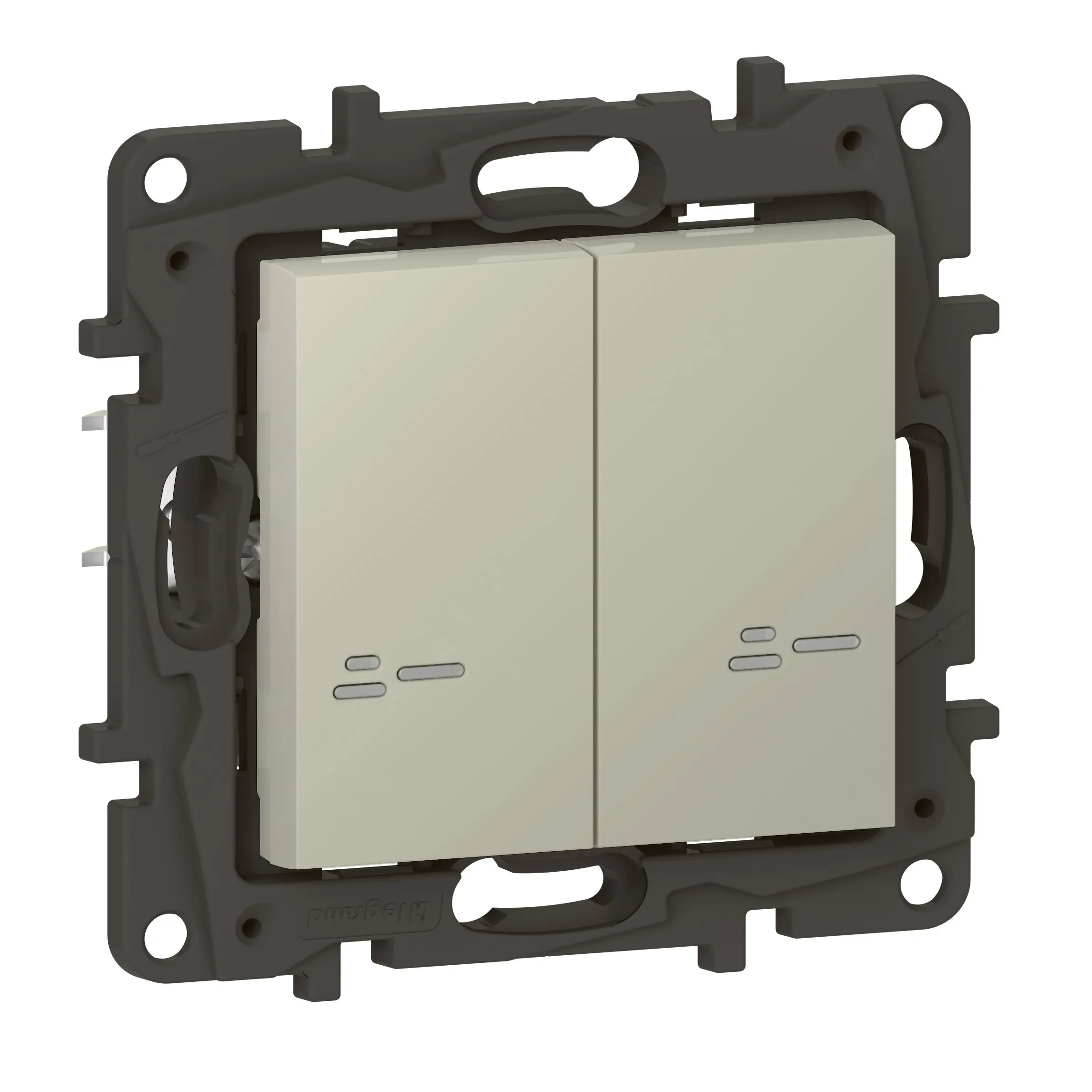 Legrand Legrand 863932 Niloe Step with Netatmo Serienschalter 2x250W pro Kanal Sand