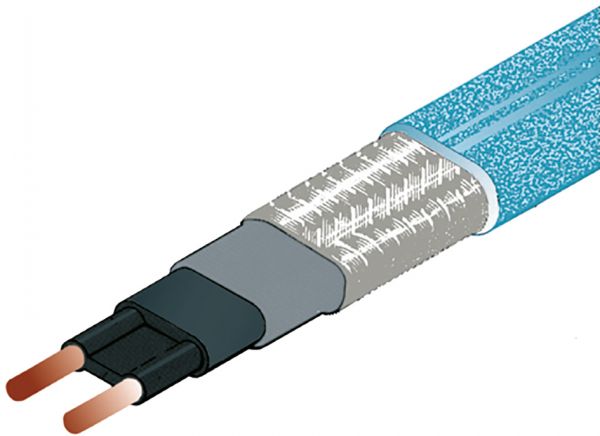 DEVI Heizband rohrbegleitend 10W/m 230V DEVIpipeguard 10 LZSH 100m bl 65°C