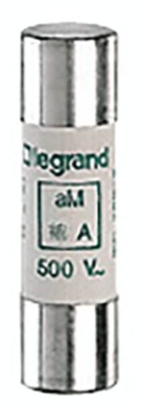 Legrand 014110 Zylindersicherung aM 10A 14x51 träge 500VAC 100kA mit Schlagbolzen