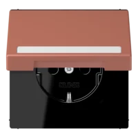 Jung LC1520BFNAKL236 SCHUKO-SteckdoseKI mit Klappdeckel mit S