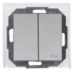 Kopp 699547086 ATHENIS IP44-Serienschalter mit Federplatte