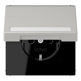 Jung Jung LC1520BFNAKL205 SCHUKO-SteckdoseKI mit Klappdeckel mit S