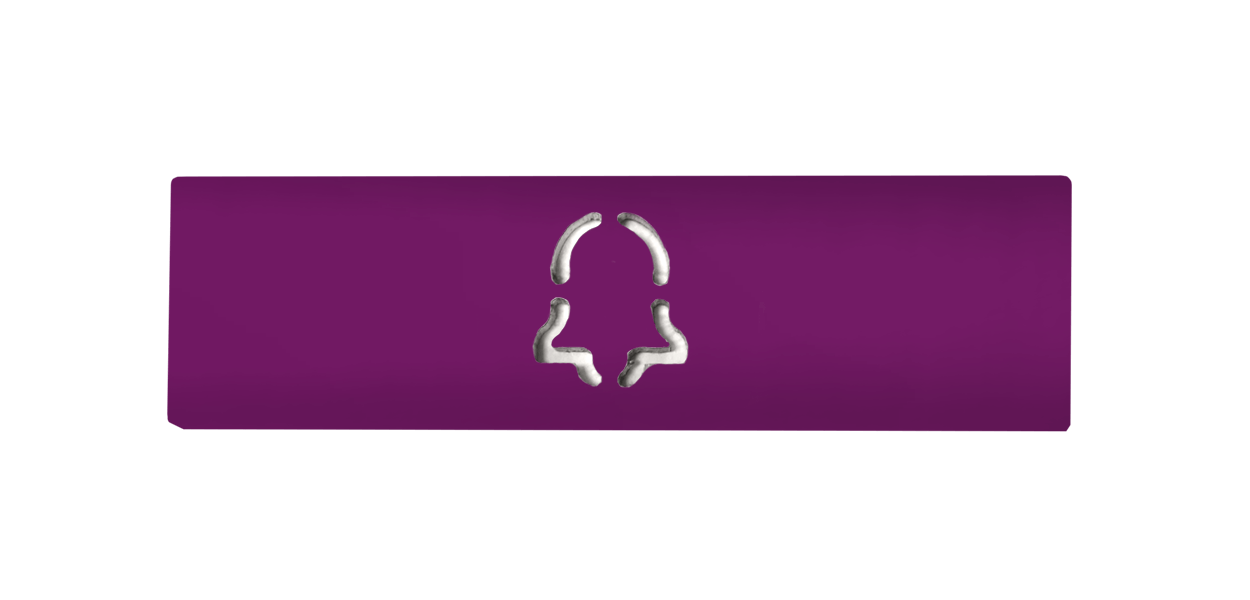 Doorbird DoorBird D21x Namensschild für eine Ruftaste, Glockensymbol – RAL 4006