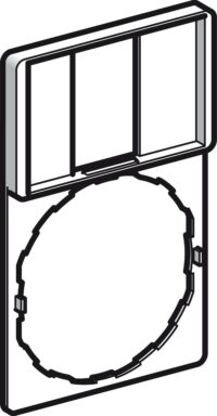 Schneider ZBZ33 Schildträger 30x50mm ohne Schild für Schilder 18x27mm D22mm