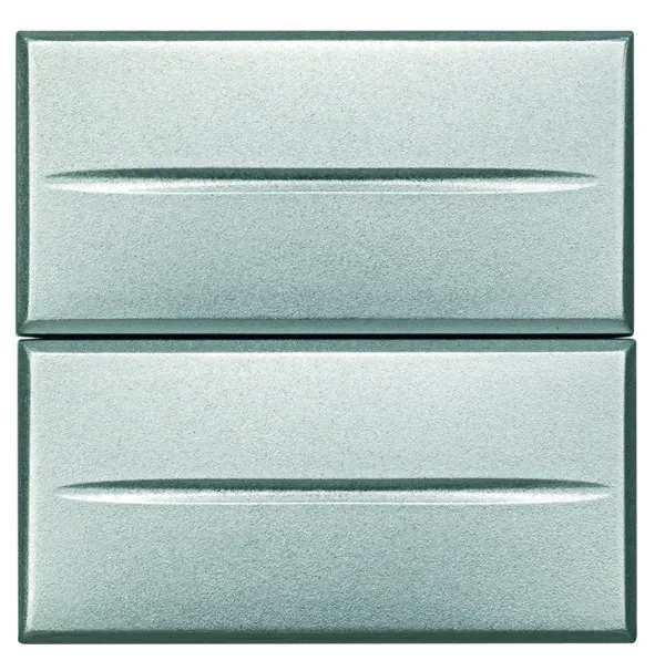Legrand BTicino HC4036/2 Doppeltaster 1-polig (NO) 10A 2M Aluminium