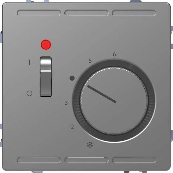 Merten Merten RT-Rregler edelstahl 24V Schalter+ZPL MEG5761-6036