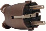 Kopp 175707005 Kunststoffschutzkontakt- stecker IP20 3x1,5qmm 16A 250V gold