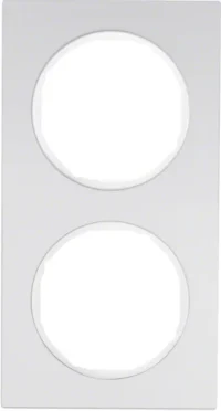 Berker Rahmen Aluminium/pows 2-fach 10122274