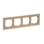 Legrand 766144 SEANO Natura 4-fach Rahmen aus Echtmaterial Farbausführung Eiche
