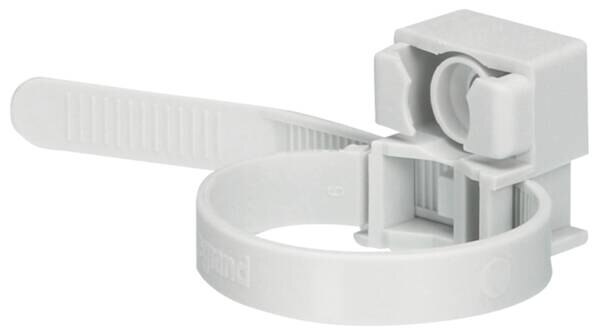 Legrand Legrand 031900 Kabelbinder mit Sockel grau für Befestigung von Kabeln mit D: 13-38mm