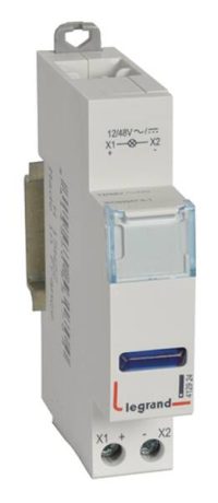 Bild vom Produkt: Legrand 412924 CX3 Meldeleuchte LED 1-fach blau 12/48VAC/DC 1TE
