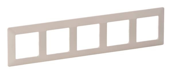 Legrand Legrand 754045 Rahmen 5-fach Valena Life mandelweiß Thermoplast
