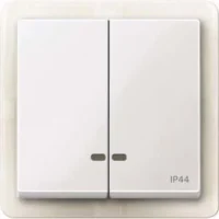 Merten Doppelwippe pws/gl Kontrollfenster IP44 MEG3424-0319