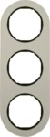 Berker Rahmen Aluminium/schwarz 2-fach 10132084