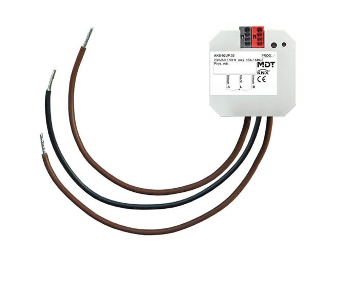 MDT technologies Schaltaktor 2-fach UP, 16 A, 230 V AC AKS-02UP.03 – Bild 1