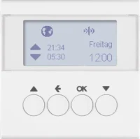 Berker KNX-Funk Jalousieschaltuhr polarweiß matt 85745188