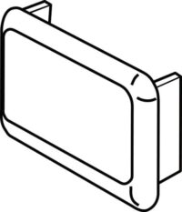 Legrand 348576 Endkappe R21S 41x21 Gelb 348576