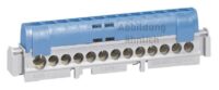 Legrand 004845 Klemmenleiste blau 1x6-25qmm 16x1,5-16qmm Länge:141mm