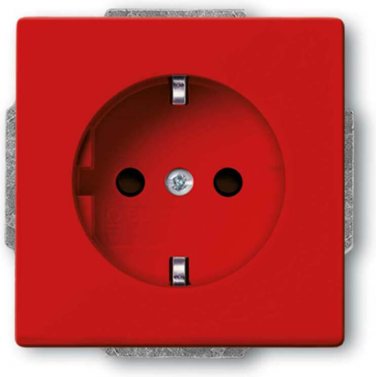 Busch-Jaeger Busch-Jaeger SCHUKO Steckdosen-Einsatz rot RAL3020 20 EUCKS-12-82-101
