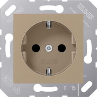 Jung SCHUKO-Steckdose 16A 250V 50x50mm Klappdeckel CD 5120 BF BB