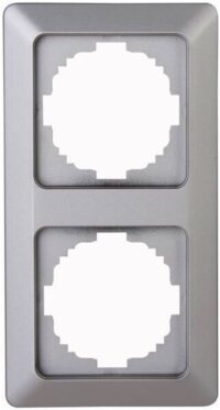 Kopp 305720009 Abdeckr.2-fach HK02 stahlfarben