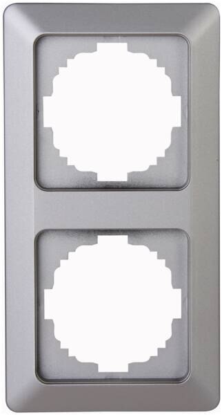 Kopp Kopp 305720009 Abdeckr.2-fach HK02 stahlfarben