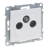 Legrand 765168 SEANO Durchgangsdose TV-R-SAT für HD-TV in der Farbausführung