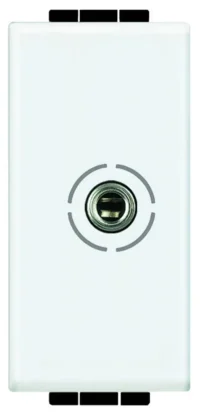 BTicino N4280 Audio-Anschlussdose Jack 3.5 1M Weiß