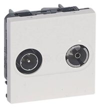 Legrand 078783 TV-R Einzeldose Mosaic weiß