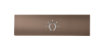 DoorBird Lichttasterblende für rechteckigen Lichttaster – Bronze-Optik (PVD)