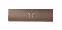 DoorBird Lichttasterblende für rechteckigen Lichttaster – Bronze-Optik (PVD)
