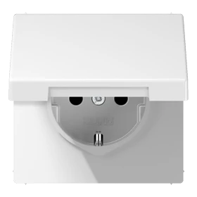 Jung Jung SPLS1520KLWW SCHUKO Steckdose mit Klappdeckel