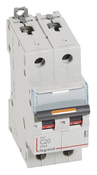 Legrand Legrand 409769 DX3 LS-Schalter C 20A 2-polig 25kA 400VAC 2TE
