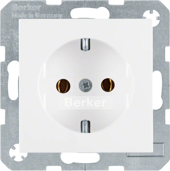 Berker Berker SCHUKO-Steckdose pws/gl 41438989