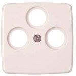 Kopp 339417184 Abdeckung für Ant steckd.3-fach TV RF SAT M3x13,M3x16,M3x25 Rivo weiß