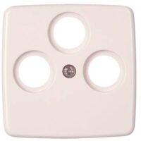 Kopp 339417184 Abdeckung für Ant steckd.3-fach TV RF SAT M3x13,M3x16,M3x25 Rivo weiß