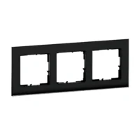 Legrand 766113 SEANO Natura 3-fach Rahmen aus Echtmaterial Farbausführung Black