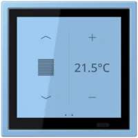 Jung LCZ 459 BFD1S256 KNX Raumcontroller LS TOUCH NaV bleu céruléen 59