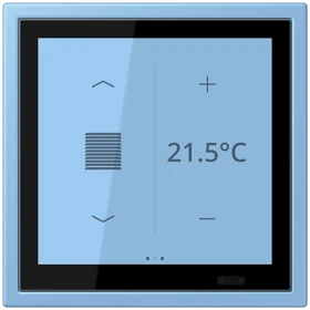 Jung Jung LCZ 459 BFD1S256 KNX Raumcontroller LS TOUCH NaV bleu céruléen 59
