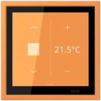 Jung LCZ 459 BFD1S225 KNX Raumcontroller LS TOUCH NaV orange clair