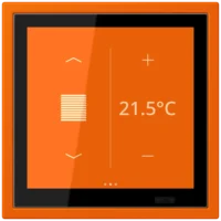 Jung LCZ 459 BFD1S224 KNX Raumcontroller LS TOUCH NaV orange