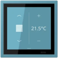 Jung LCZ 459 BFD1S212 KNX Raumcontroller LS TOUCH NaV céruléen vif