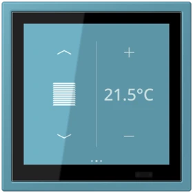 Jung Jung LCZ 459 BFD1S212 KNX Raumcontroller LS TOUCH NaV céruléen vif