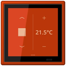 Jung Jung LC 459 D1 S244 KNX Raumcontroller LS TOUCH Serie LS rouge vermillon 59
