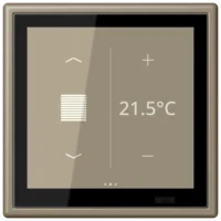 Jung LC 459 D1 S242 KNX Raumcontroller LS TOUCH Serie LS ombre naturelle