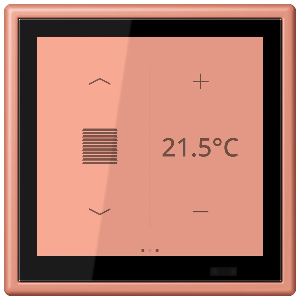 Jung Jung LC 459 D1 S233 KNX Raumcontroller LS TOUCH Serie LS l'ocre rouge moyen